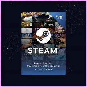 شارژ 20$ Steam