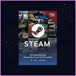 شارژ 50$ Steam