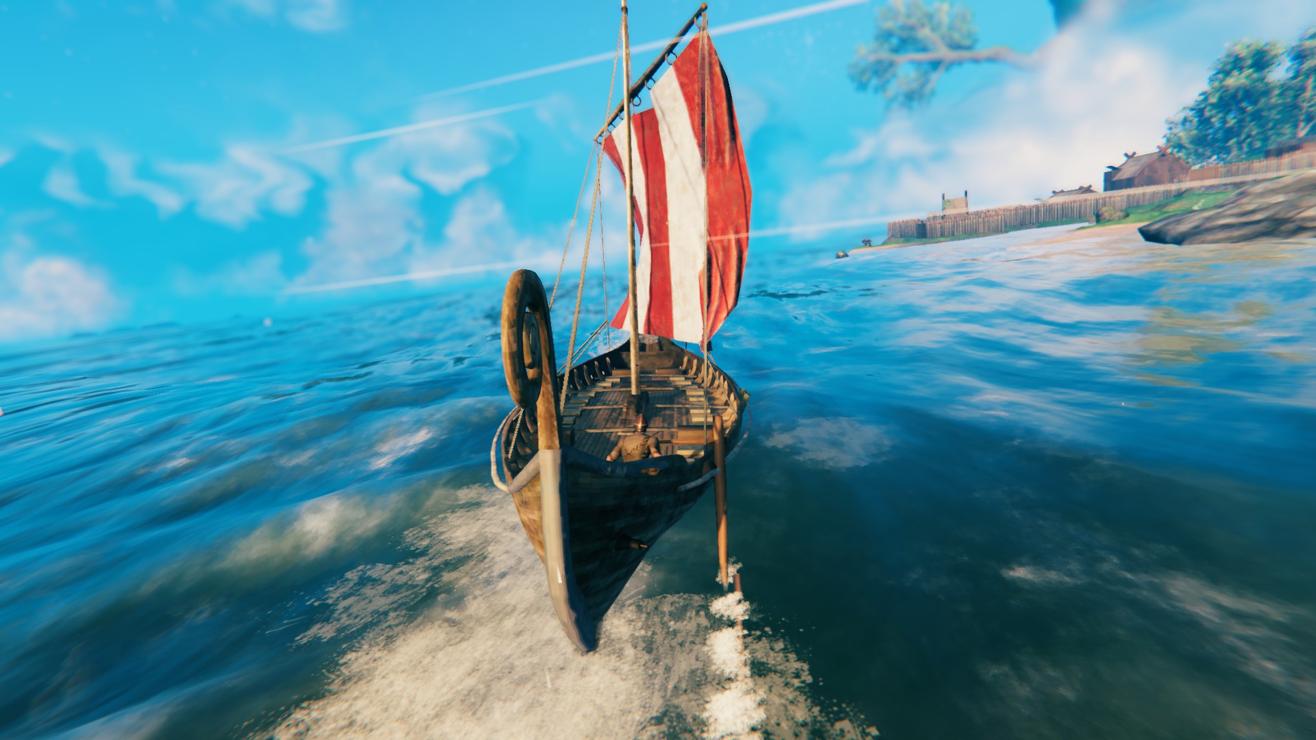 Valheim-Longboat-Sailing Valheim